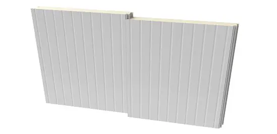 PermaCore PHF insulated metal panel with Shadowline profile, smooth, painted polar white finish