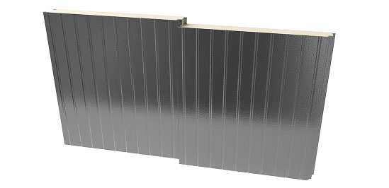 PermaCore PHF insulated metal panel with Shadowline profile, stucco embossed, stainless steel finish