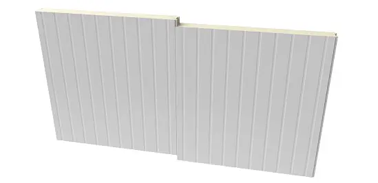 PermaCore PCS insulated metal panel with Shadowline profile, smooth, painted polar white finish