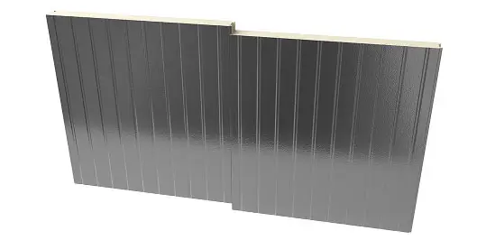 PermaCore PCS insulated metal panel with Shadowline profile, stucco embossed, stainless steel finish