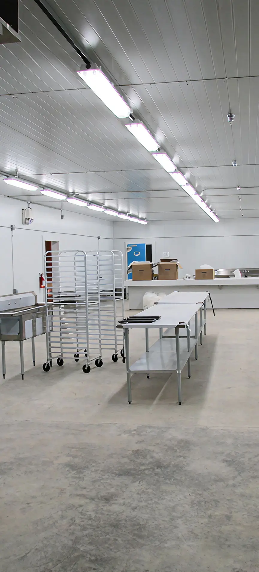 Food processing facility with PermaTherm insulated panels